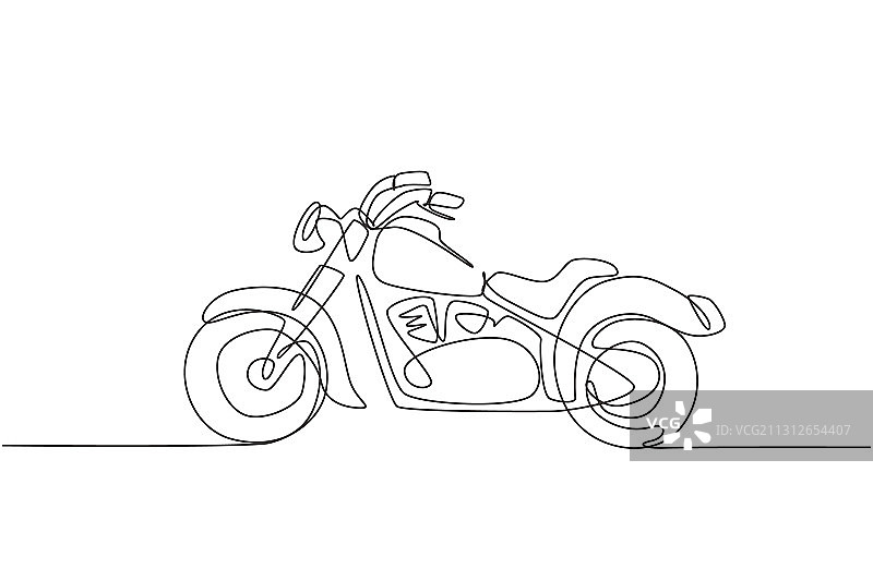 复古老式怀旧风连续线条画图片素材