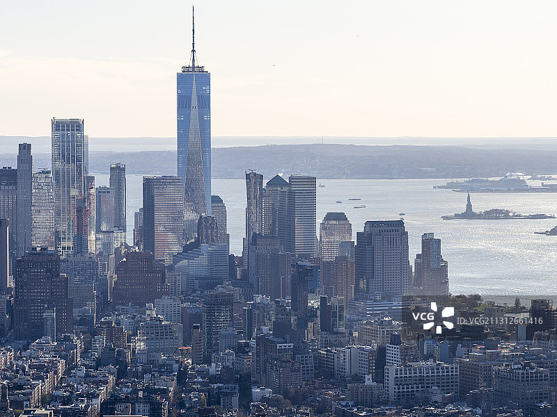 下曼哈顿城市景观图片素材