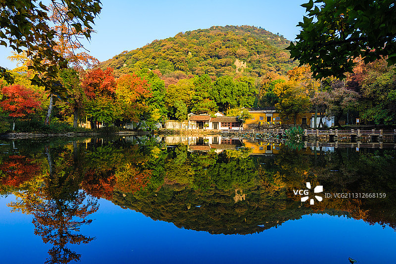 江苏省苏州市天平山风景区，秋季图片素材