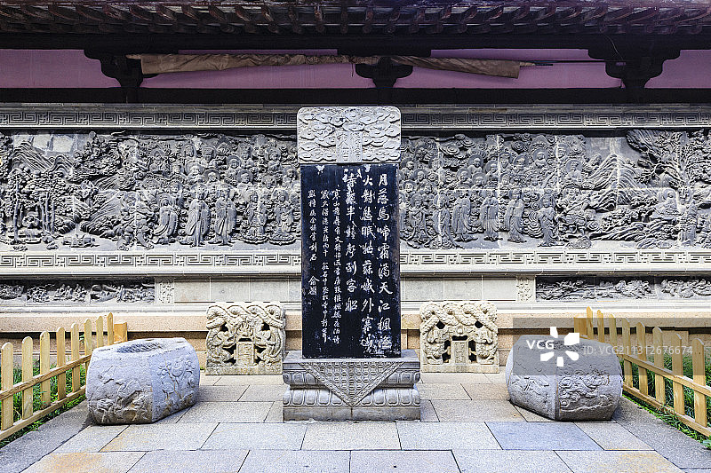 江苏省苏州市枫桥景区寒山寺图片素材