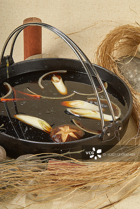 鸡素烧火锅汤底图片素材