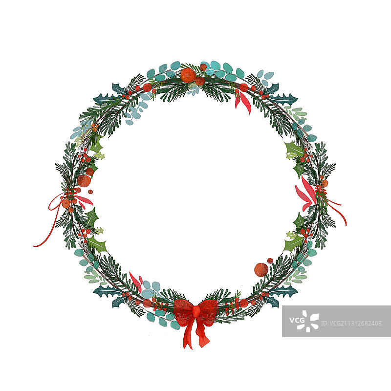 花环分图层可修改图片素材