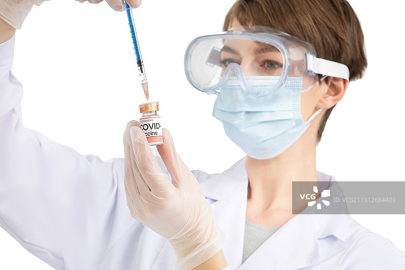 身穿白色医生服装的年轻医生图片素材