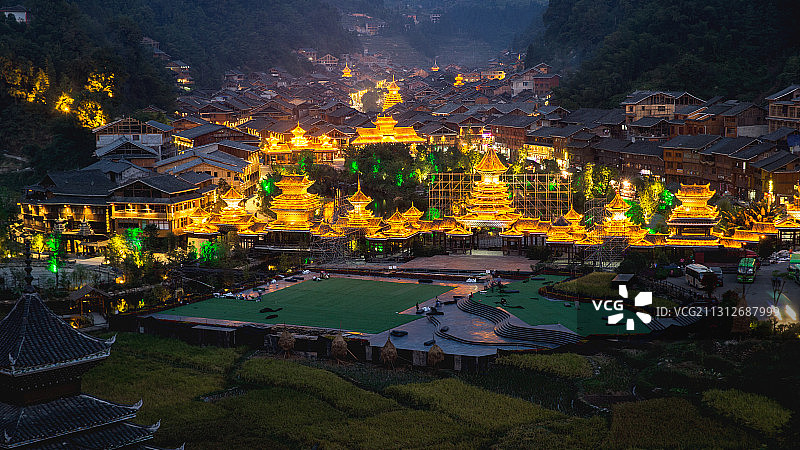 侗乡之夜图片素材