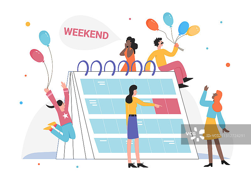 人们庆祝周末图片素材