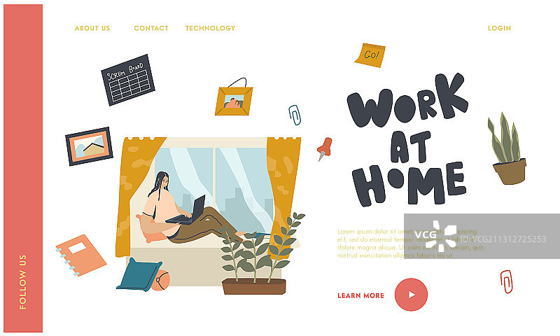 远程办公场所自由职业图片素材