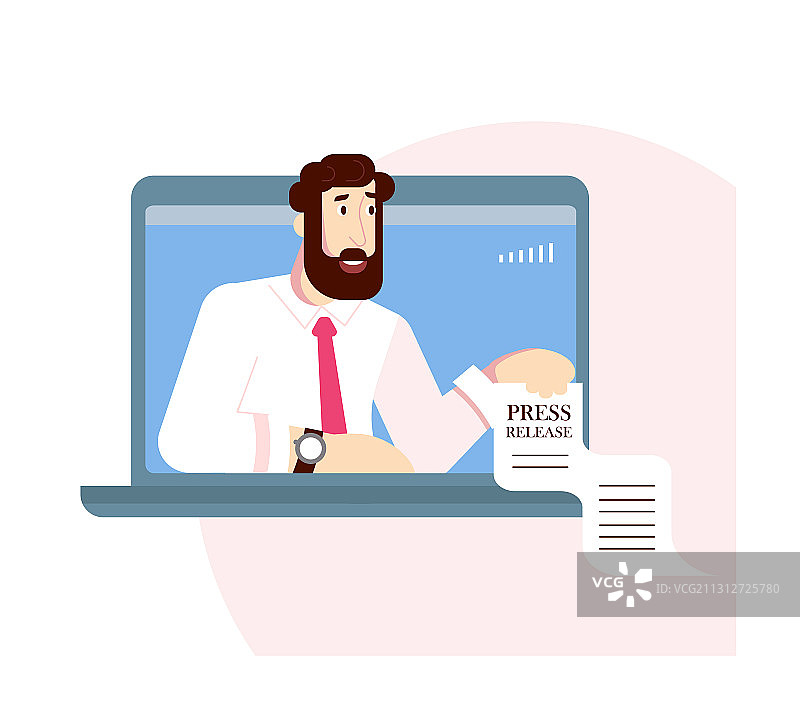 在线新闻发布会图片素材