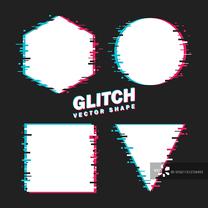 简约几何形状框架模板图片素材