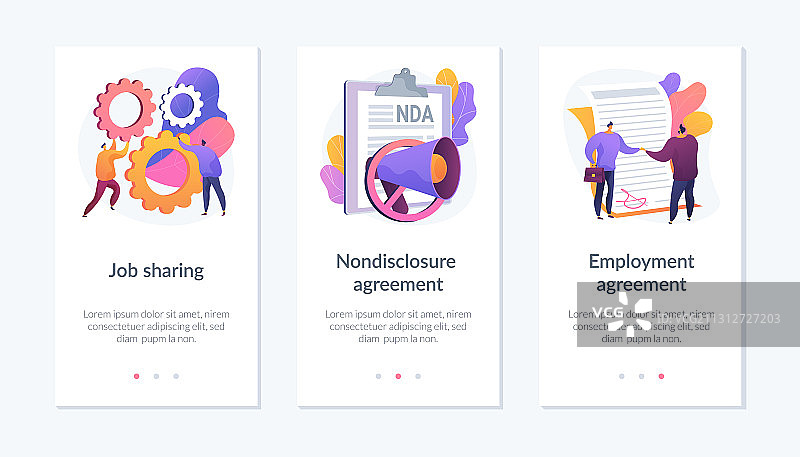 职位说明应用界面模板图片素材