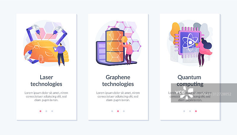 科技创新App界面模板图片素材