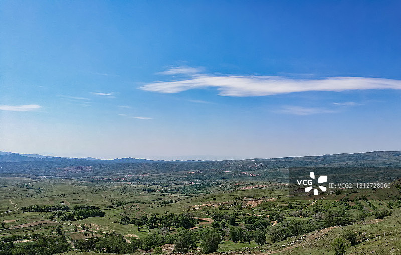 张家口天路，坝上草原图片素材