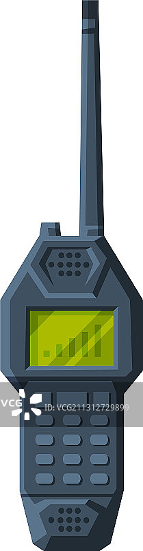 现代手持无线电发射器黑色便携式图片素材