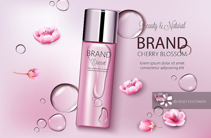 樱花化妆品产品图片素材