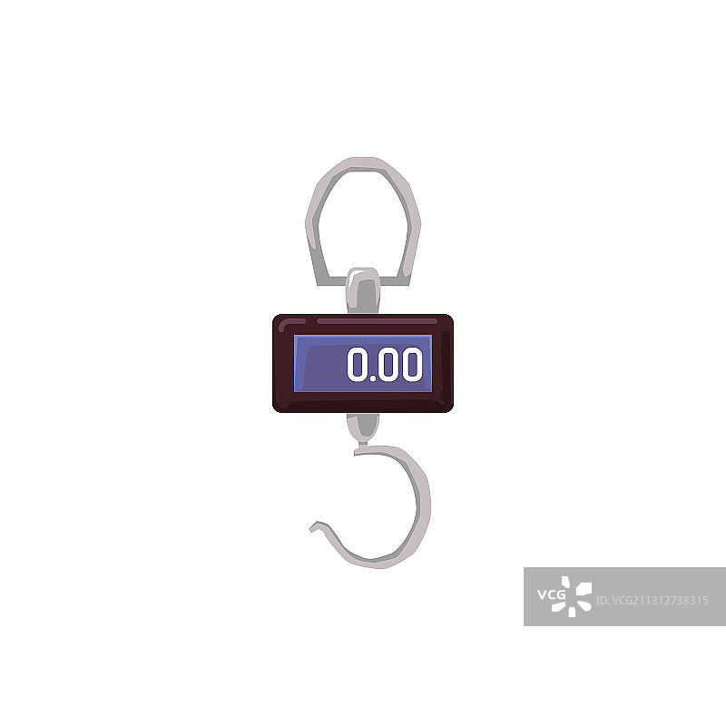 戥子或弹簧秤图标（扁平风格）图片素材