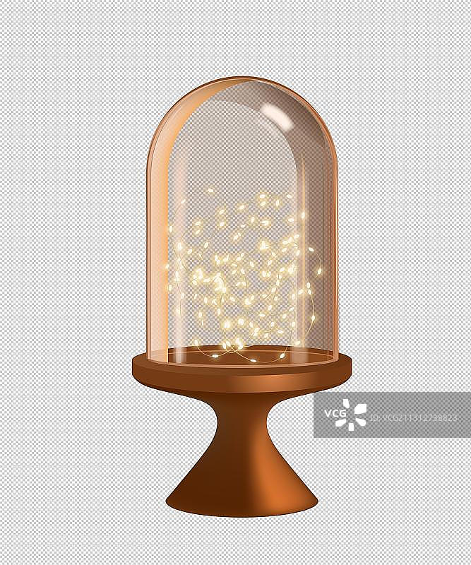 玻璃罩装饰灯摆件图片素材