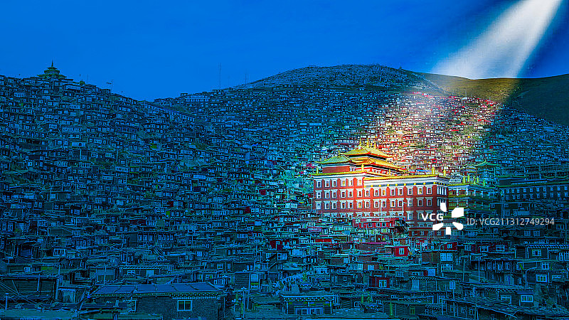 色达佛学院图片素材