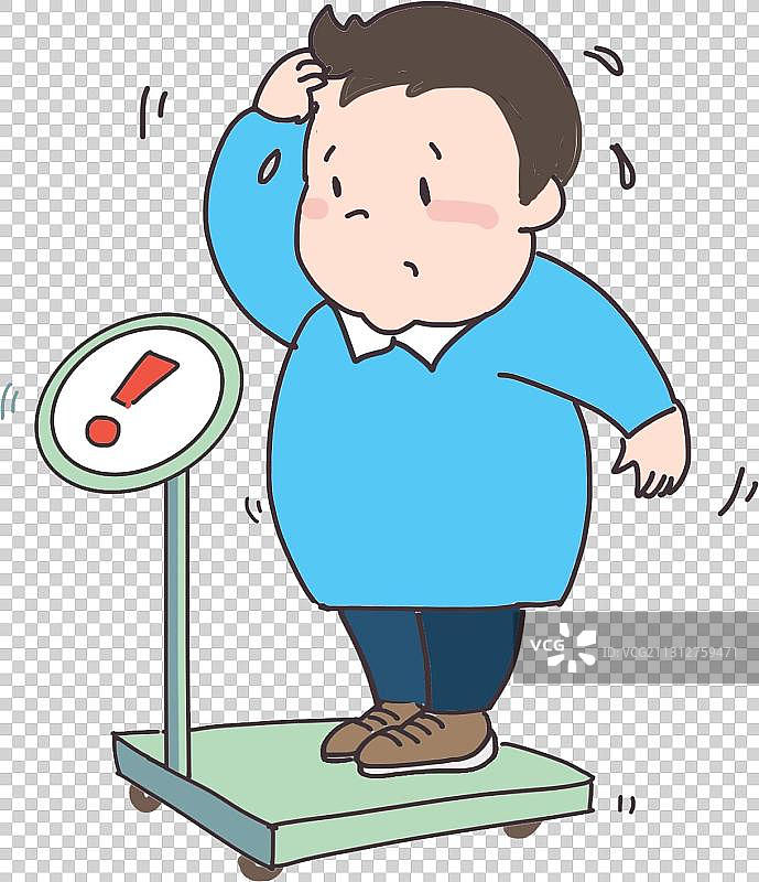 儿童肥胖元素图片素材