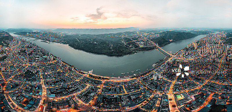 日新月异的重庆郊区山川秀美，美如画卷图片素材