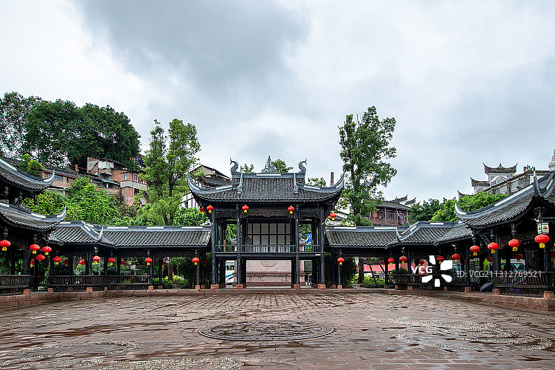 中国四大古城之一 重庆安居古城是记得住乡愁的地方图片素材