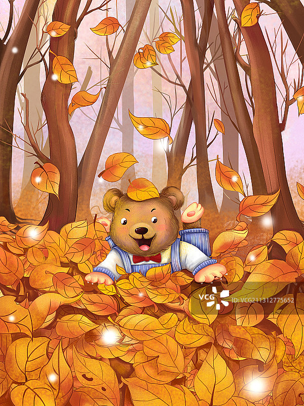 小熊森林奇遇记图片素材