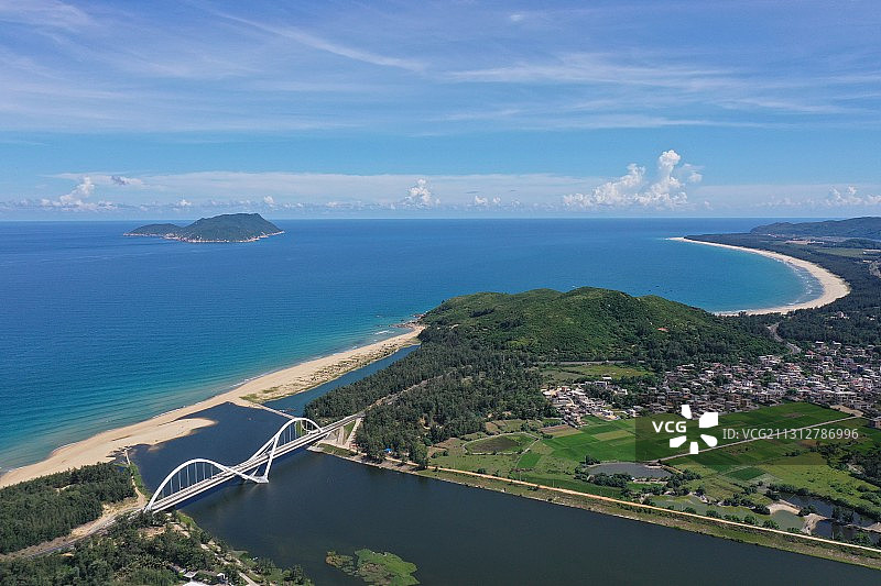 万宁太阳河大桥图片素材