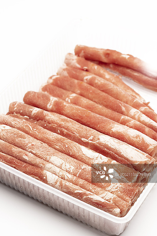 牛肉卷特写白底图片图片素材