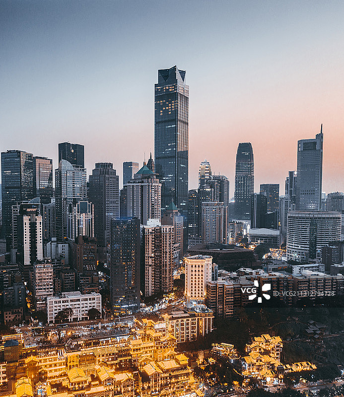 重庆渝中区城市风光航拍图片素材