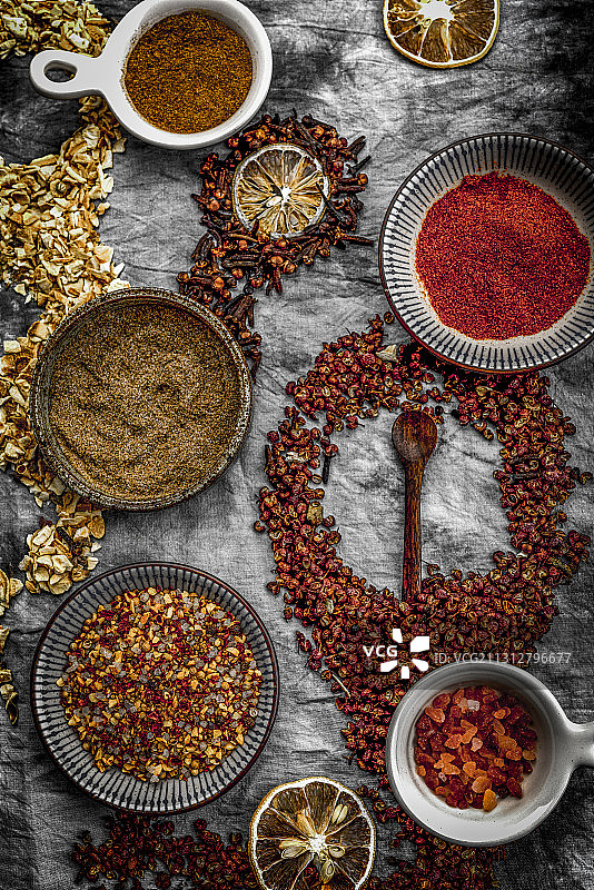 香料组合图片素材