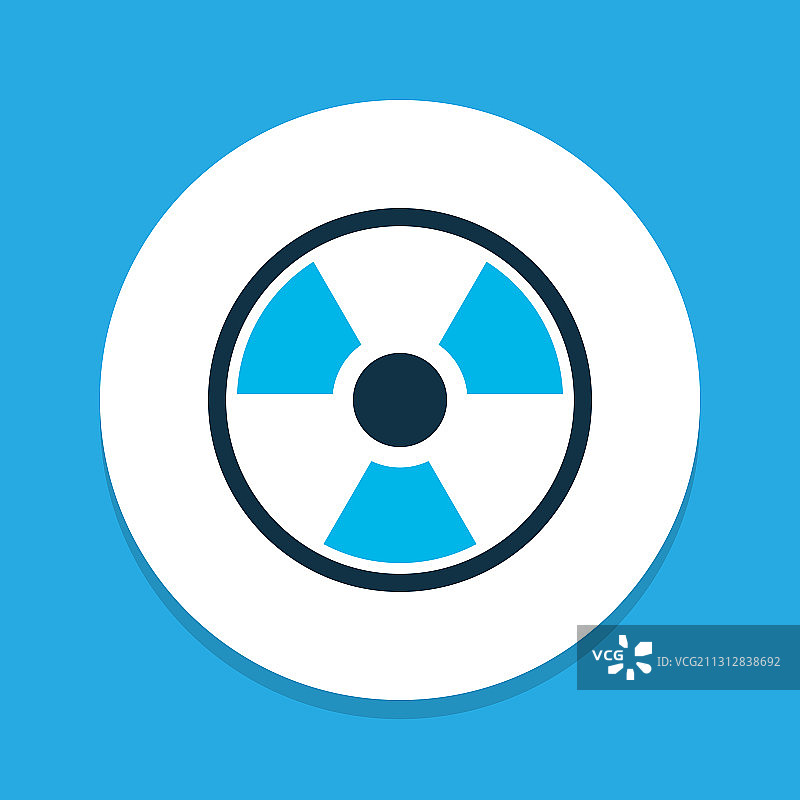 放射性图标彩色符号优质图片素材