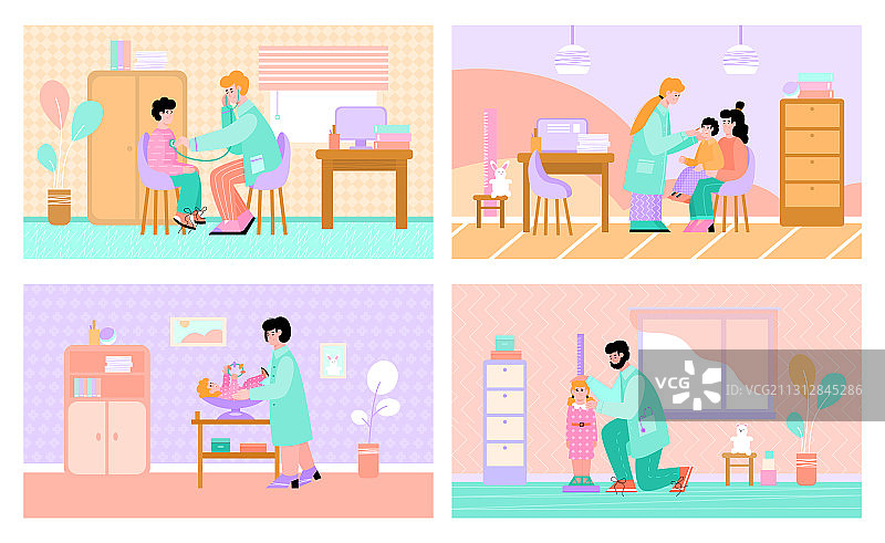 儿科医生预约或接待图片素材