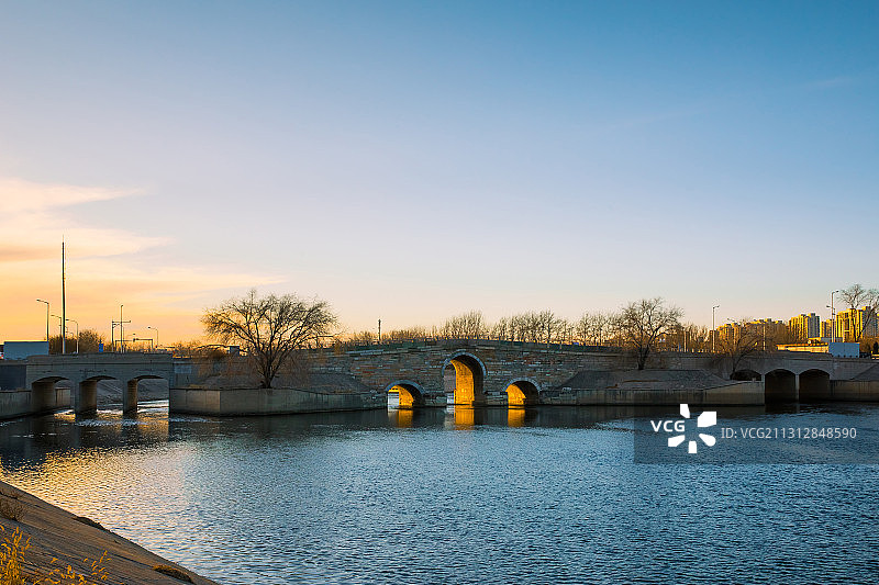 北京通惠河八里桥图片素材