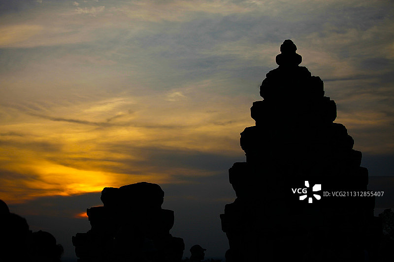 巴肯山日落图片素材