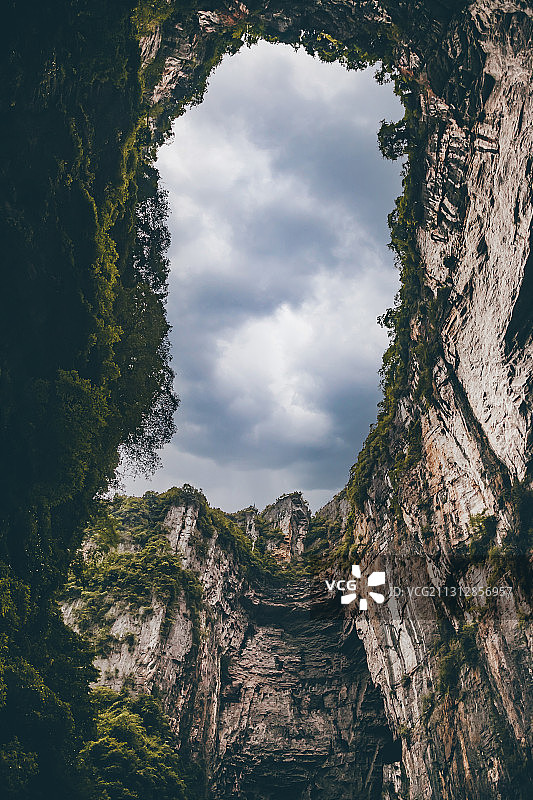 重庆武隆天坑地缝景区图片素材