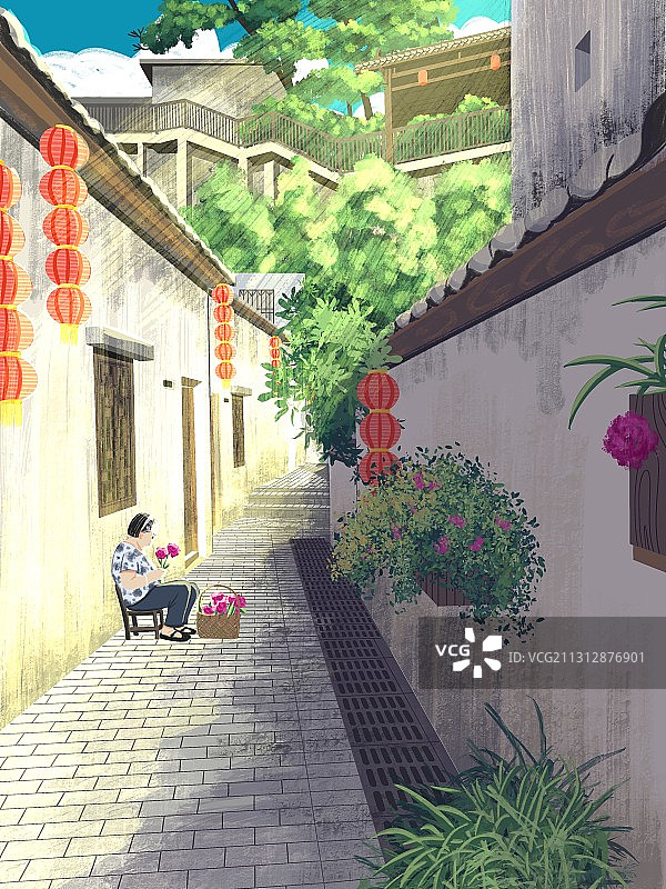 今生卖花，来世漂亮图片素材