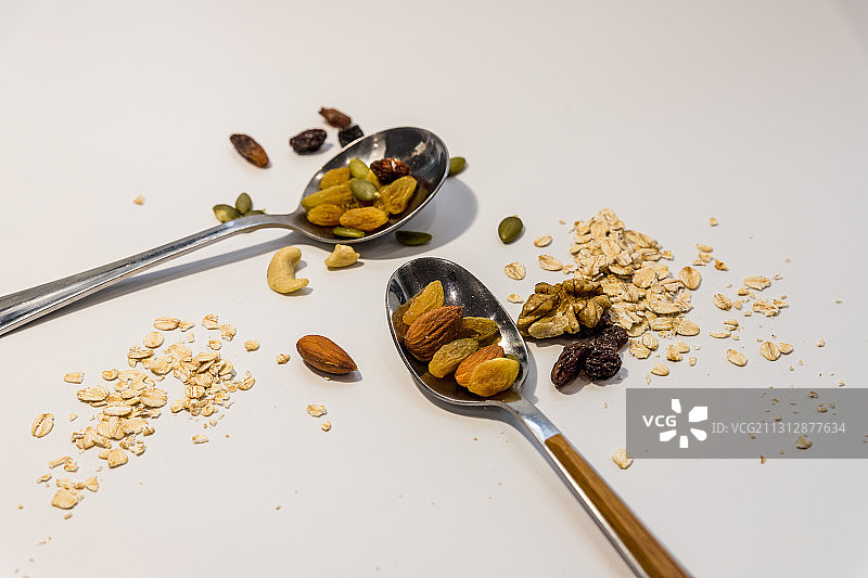早餐坚果麦片美食图片素材