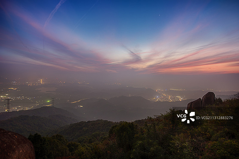 阳台山日落风景图片素材