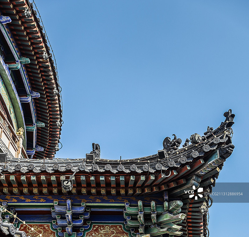 西安城墙永宁门附近建筑图片素材