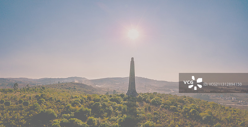 航拍云南红河建水文笔塔图片素材