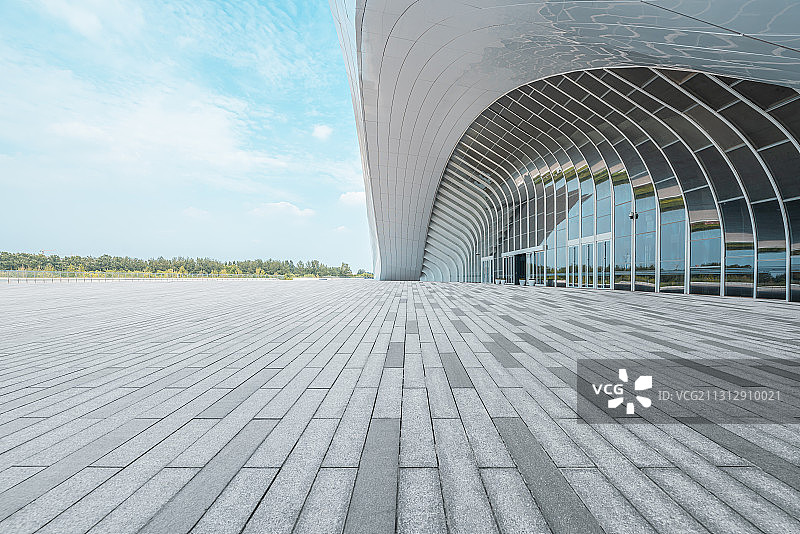 现代建筑与路面图片素材