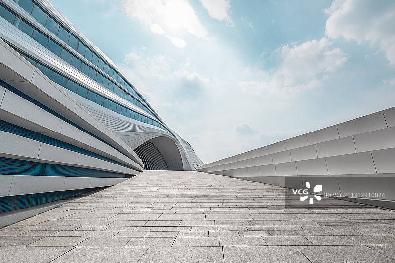 现代建筑与路面图片素材