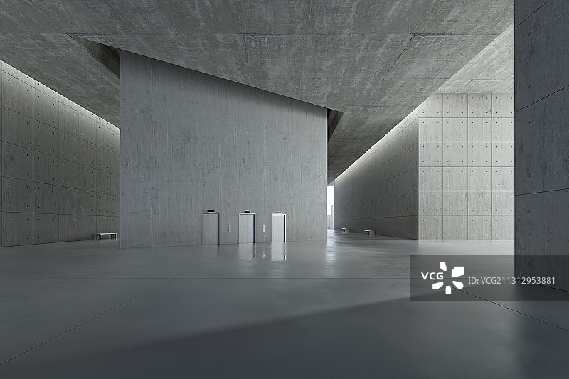 现代_清水混凝土_建筑空间图片素材