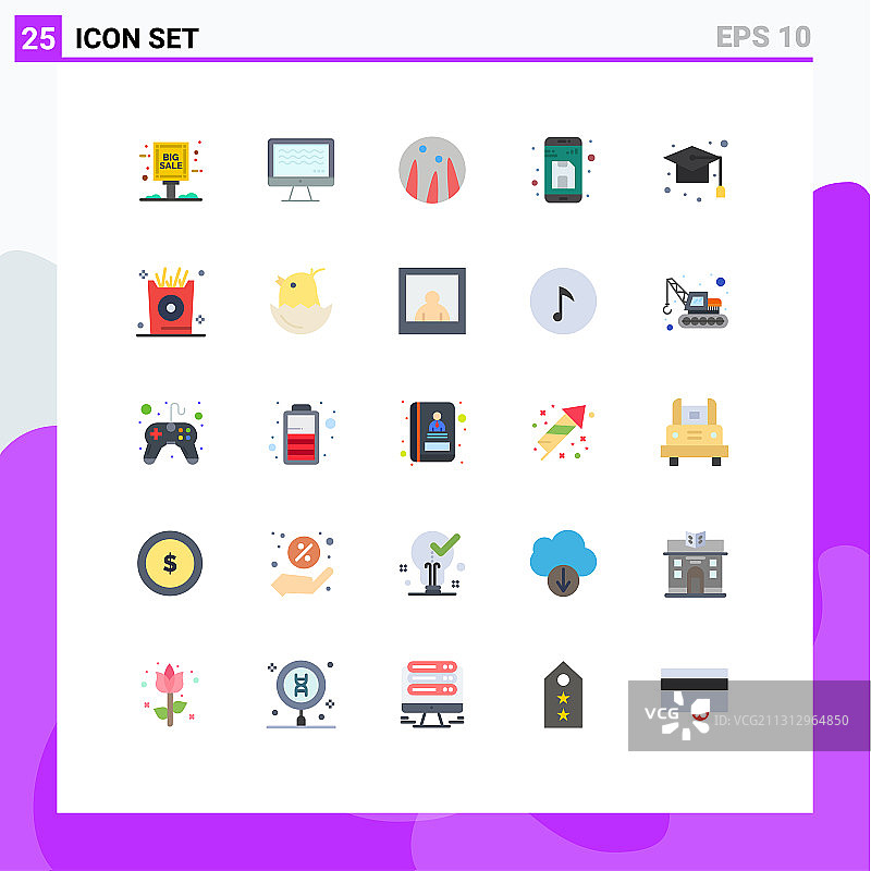 股票图标包25行符号和符号图片素材