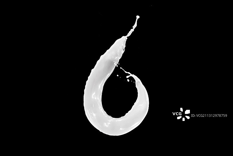运动的牛奶符号数字6图片素材