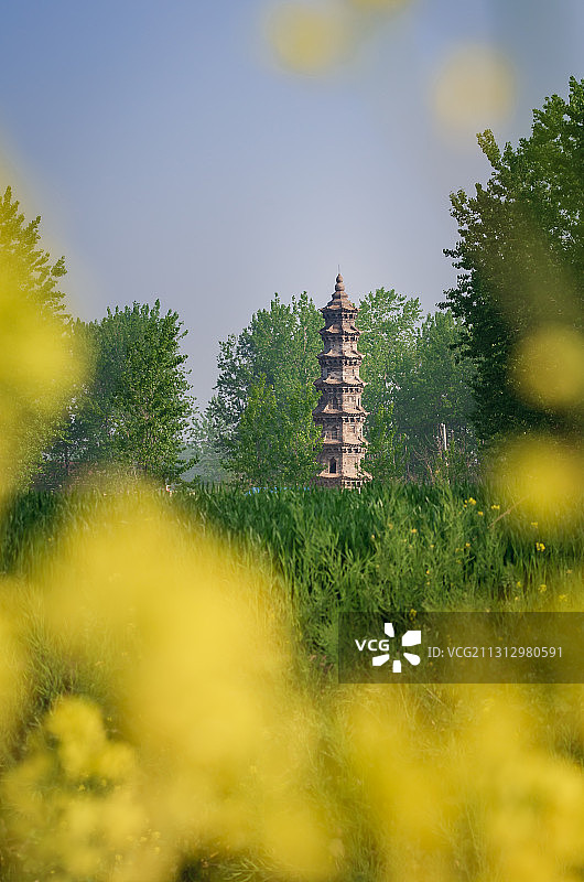 全国重点文物保护单位涟水月塔图片素材