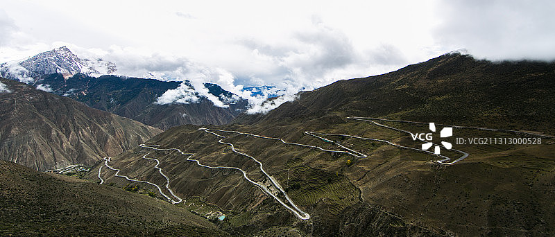 怒江七十二拐风光图片素材