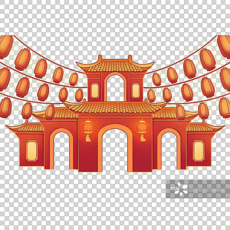 元素-城楼图片素材