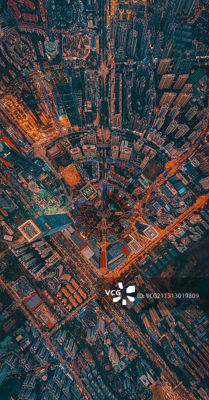 南宁富裕的三角地带上空图片素材
