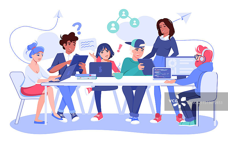 创意团队头脑风暴分享想法图片素材