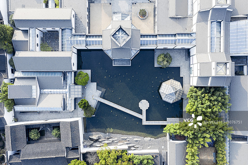 航拍苏州博物馆图片素材