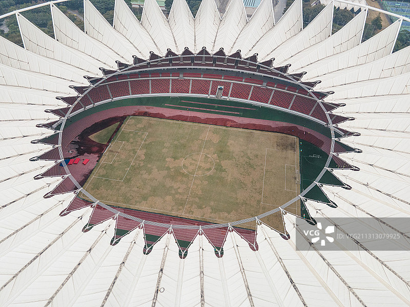 航拍佛山世纪莲体育中心图片素材